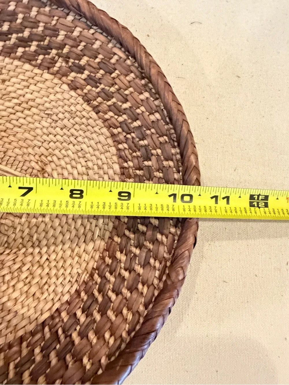 NEW Africa Woven Basket. Made by the Binga people of Zambia/Zimbabwe 10.5”